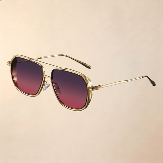 Okulary przeciwsłoneczne typu aviator z soczewkami gradientowymi